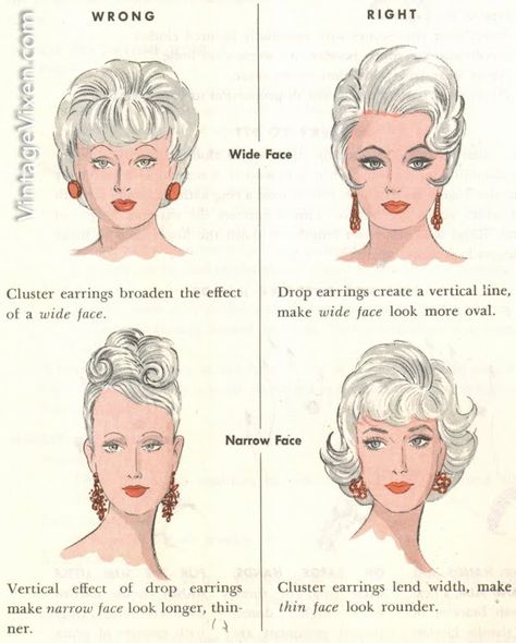 VintageVixen.com Vintage Clothing Blog: A Vixen's Charm School Guide to Wearing Vintage Jewelry Jewelry Rules, 60s Coquette, 1950's Hair, Vintage Homemaker, Diana Haircut, Hippie Hairstyles, Vintage Tips, 1950s Jewelry Style, 50s Jewelry