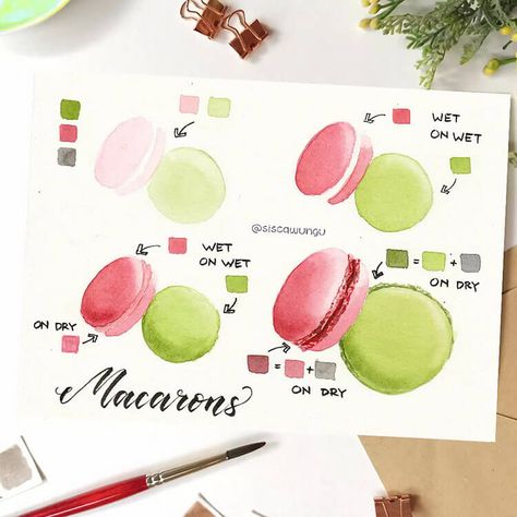 27 Tutorials for Creating Cute Watercolor Art - Beautiful Dawn Designs Watercolour Food Painting, Food Drawing Ideas, Watercolor Food Illustration, Way To Happiness, Beautiful Dawn, Food Art Painting, Fun Watercolor, Learn Watercolor Painting, Step By Step Watercolor