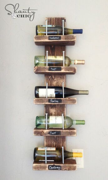 13 Great DIY Wine Racks You Can Make While Drinking | Hometalk Decor Inspiration Diy, Kitchen Organization Diy, Reclaimed Wood Projects, Rustic Storage, Diy Wine Rack, Viria, Diy Holz, Wine Holder, Diy Wine