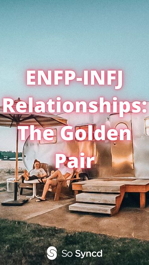 We explore an ENFP-INFJ relationship with Anna and Logan from Canada. Anna, an INFJ who is 33, and Logan, an ENFP who is 38, first met at work in 2013. They reconnected on Snapchat a few years later, after Logan accidentally thought that Anna was his cousin! And the rest was history. In this interview, they talk about their mutual love of ideas, their first date in an RV and how they complement each other. Enfp X Infj Relationship, Enfp In Love, Infj Enfp Friends, Infj Enfp Relationships, Enfp Infj Relationship, Infj X Enfp Love, Intj Enfp Relationship, Enfp And Infj Relationships, Enfp Love