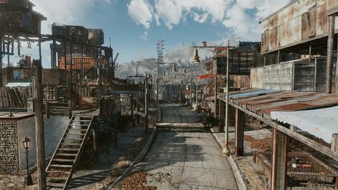 Fallout Settlement Ideas, Fallout 4 Sanctuary, Fallout Settlement, Fallout 4 Settlement Ideas, Fallout Rpg, Fall Out 4, Fallout 4, Post Apocalyptic, Fallout