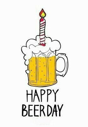 Happy Birthday Doodles, Happy Birthday Beer, Happy Beer, Birthday Doodle, Birthday Card Drawing, Beer Art, Beer Day, Beer Birthday, Beer Party