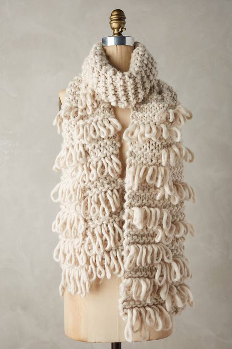 Anthropologie Inspired, Chunky Scarves, Freeform Crochet, Loop Scarf, Boho Crochet, Scarf Pattern, Crochet Accessories, In November, Knitting Inspiration