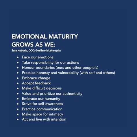 Maturity Quotes, Emotional Maturity, Relationship Therapy, Emotional Awareness, Mental And Emotional Health, Emotional Healing, Self Improvement Tips, Emotional Intelligence, Emotional Health