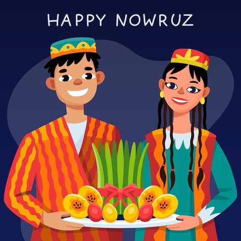 Flat nowruz illustration | Free Vector #Freepik #freevector #persian-new-year #norouz #parsi #parsi-new-year Nowruz Illustration, Norouz Ideas, Norooz Card, Parsi New Year, Easter Frame, School Homework, Kids Pages, Promotional Video, Social Gathering