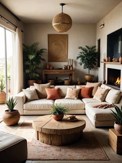 Earthy Living Room, Deco Studio, Interior Minimalista, Living Room Scandinavian, Ideas Living Room, Rustic Living Room, Living Room Makeover, Boho Living Room, Living Room Inspo