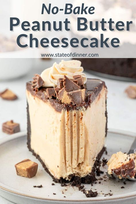 No Bake Desserts Peanut Butter, No Bake Peanut Butter Cheesecake Recipes, Peanutbutter Dessert Recipes, Peanut Butter Cheesecake No Bake, Heart Cheesecake, No Bake Peanut Butter Cheesecake, Easy No Bake Peanut Butter Cheesecake, Peanut Butter Chocolate Cheesecake, No Bake Peanut Butter Cheesecake Balls