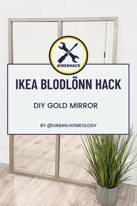 Mirror Hack, Diy Ikea Hacks, Gold Diy, Hacks Diy, Ikea Diy, Gold Gilding, Gold Mirror, Ikea Hack, Budget Friendly