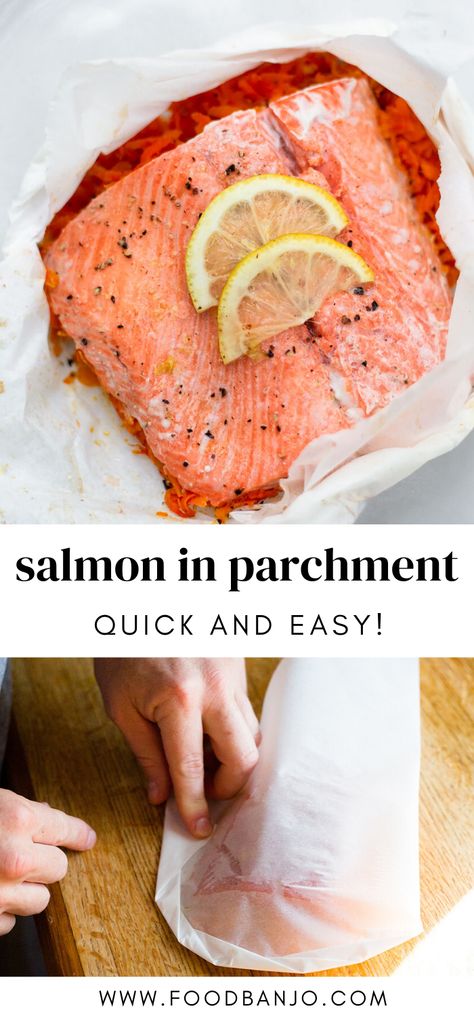 Baked Salmon Parchment Paper, Salmon Parchment Packets, Baked Salmon In Parchment Paper, Parchment Paper Salmon Recipes, Salmon Cooked In Parchment Paper, Parchment Paper Salmon, Steam Salmon Recipes, Salmon In Parchment Paper Recipes, Salmon En Papillote Recipes