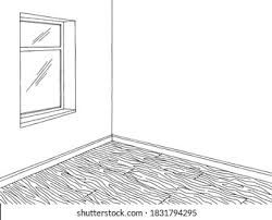 Empty room sketch Stock Illustrations, Images & Vectors | Shutterstock Corner Drawing, Room Sketch, Point Perspective, Room Corner, Interior Illustration, Book Arts, Empty Room, Draw On Photos, Room Colors