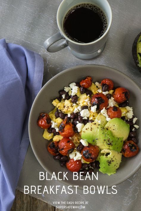 Egg And Black Bean Breakfast, Breakfast Black Beans, Black Bean Egg Breakfast, Black Beans And Eggs Breakfast, Black Bean Egg Scramble, Breakfast Beans Recipe Mornings, Scrambled Egg Breakfast Bowl, Black Bean Breakfast Bowl, Eggs And Black Beans