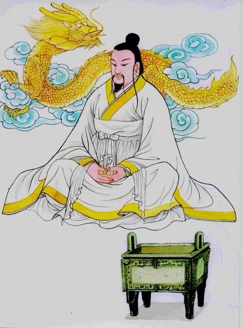 Chinese Civilization, Yellow Emperor, China Dynasty, Chinese Emperor, Yellow Dragon, Chinese Mythology, Chinese History, Goddess Art, Human Art