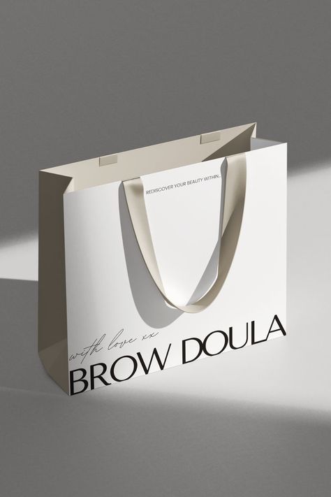 Minimal Branding for Brow Studio Artist and Professional Makeup Artist Make Up Packaging Ideas, Makeup Brand Packaging, Makeup Brand Ideas, Packaging And Branding, Brow Branding, Makeup Branding, Luxury Shopping Bag, Bakery Packaging Design, Makeup Artist Branding