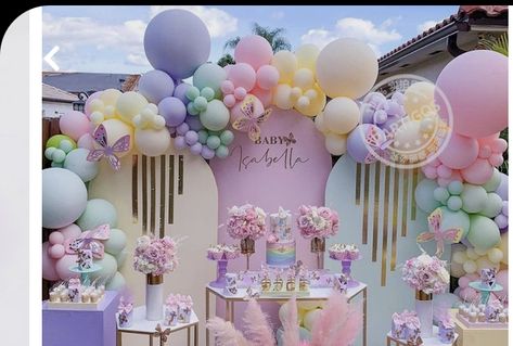 Pastel Birthday, 1st Bday, Pastel Aesthetic, Birthday Ideas, First Birthdays, Photo Shoot, 1st Birthday, Baby Shower, Pastel