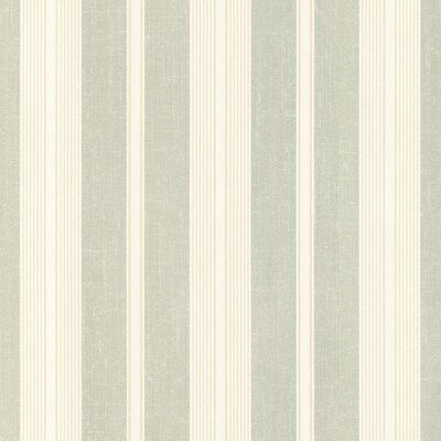 Showcase this linen stripe with an ease of sophistication. Varying widths within the design gives this 32.7' L x 20.5" W Wallpaper Roll a grand statement. Color: Light Green/Light Beige/Light Orange | Gracie Oaks Philomena 32.7' L x 20.5" W Wallpaper Roll Vinyl, Linen in White, Size 20.5 W in | Wayfair | Home Decor Modern Textured Wallpaper, Room Accent Wall, Wallpaper For Sale, Stripe Wallpaper, Green Cushions, Vinyl Rolls, Luxury Wallpaper, Beige Light, Striped Wallpaper