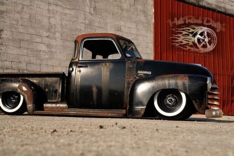 Slammed 3100 Chevy Hot Rat Street Rod Patina Pickup Air Ride Bagged C10 COLD AC for sale Custom Rat Rods, Slammed Trucks, Rat Rod Trucks, Truck Detailing, Vintage Pickup, Lowrider Trucks, Chevy 3100, Chevrolet Truck, Vintage Pickup Trucks