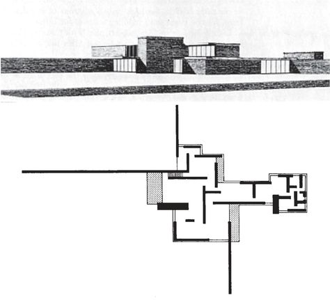 Brick House Mies Van Der Rohe, Brick Country House Mies Van Der Rohe, Mis Van Der Rohe Architecture, Mies Van Der Rohe Architecture Plan, Ludwig Mies Van Der Rohe Architecture, Mies Van Der Rohe Plan, Mis Van Der Rohe, Brick Country House, Mies Van Der Rohe Architecture