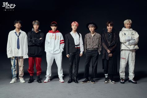 BTS Brings Back Past Stage Outfits For New 2019 Festa Family Portraits | Soompi Park Jimim, Skool Luv Affair, Bts Cute, Jhope Bts, Mic Drop, Jin Bts, Stevie Wonder, Bts Group, What’s Going On