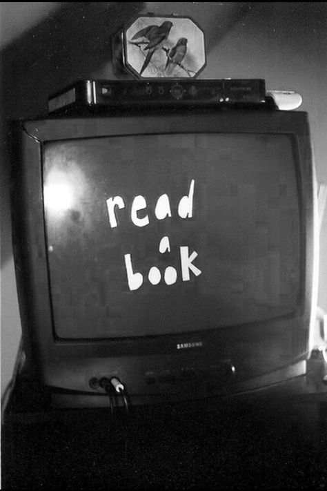 read before it's illegal Read A Book, Old Tv, Grunge Aesthetic, Love Book, Wall Collage, The Words, A Book, Book Worms, Sake