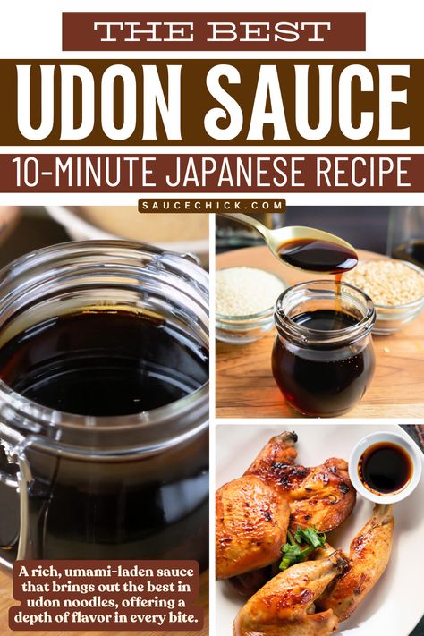 Unleash Umami Goodness with Our Authentic Udon Sauce Recipe Japanese Hot Sauce, Garlic Soy Sauce Recipe, Asian Sauce For Rice, Dark Soy Sauce Recipe, Japanese Udon Noodle Recipe, Asian Noodle Sauce, Asian Noodles Sauce, Udon Sauce, Creamy Udon