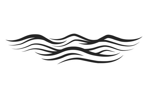 Water Surface Line Drawing Sea Waves Fl Sea Line Drawing, Water Waves Drawing, Sea Waves Illustration, Water Line Drawing, Sea Line Art, Wave Line Drawing, Wave Outline, Cricut Tags, Waves Texture