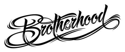 Brotherhood Tattoo, Half Sleeve Tattoos Drawings, Best Typography, Chicano Lettering, Family Tattoo Designs, Tattoo Lettering Styles, Graffiti Words, Graffiti Lettering Fonts, Type Inspiration