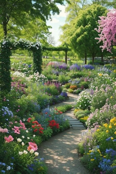 Garden Ideas Rocks, Hydrangea Garden Ideas, Dream Ranch, Serenity Garden, Cottage Garden Design, Magic Garden, Backyard Paradise, Have Inspiration, Garden Landscape Design