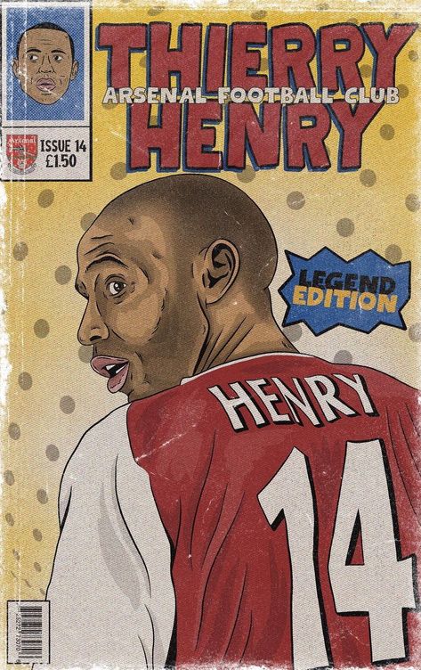 Vintage Arsenal Poster, Football Comic Art, Retro Football Poster, Vintage Football Poster, Arsenal Artwork, Arsenal Cartoon, Football Fanart, Comic Style Poster, Arsenal Vintage