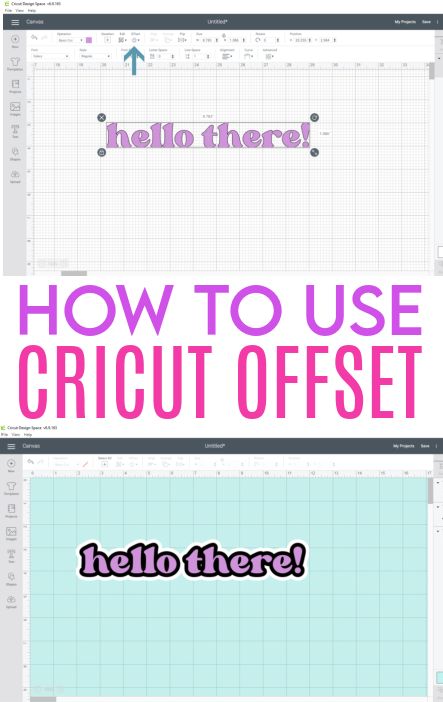 How to Use Cricut Offset - Makers Gonna Learn Cricut Design Space Hacks, Cricut Offset, Cricut Hacks, How To Use Cricut, Beginner Crafts, Cricut Tips, Craft Techniques, Cricut Craft, Diy Cricut