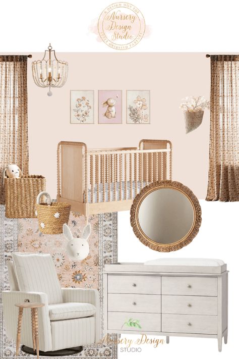 Nyla's nursery | Pink nursery idea Terra Cotta Nursery, Nursery Ideas Pink, Pink Nurseries, Pink Nursery Ideas, Girly Nursery Ideas, Girly Nursery, Nursery Idea, Nursery Designs, Baby Shower Registry