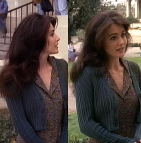 📸902190sfashion Shannen Doherty 90s, Brenda 90210, 2000s Pictures, Shannon Doherty, 90210 Fashion, Shannen Doherty, Beverly Hills 90210, Fashion Inspiration Board, 90s Hairstyles