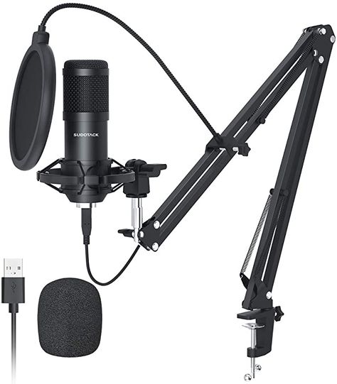 Gaming Microphone, Boom Arm, Microphone Stands, Microphone Stand, Usb Microphone, Background Noise, Sound Card, Recording Microphone, Recording Studio