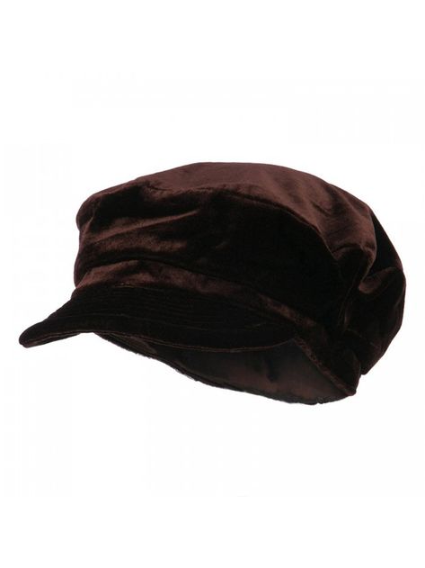 Women's Sergeant Velvet Cabbie Cap - Brown - CH11NY3IL9T - Hats & Caps, Women's Hats & Caps, Newsboy Caps  #menscaps #menshats #menstyle #mensoutfits #caps #hats #Newsboy Caps Messenger Hat, Womens Visor, Berets Cap, Cap Collection, Cap Fashion, Brown Velvet, Women Rising, Women's Beanie, Women's Hats