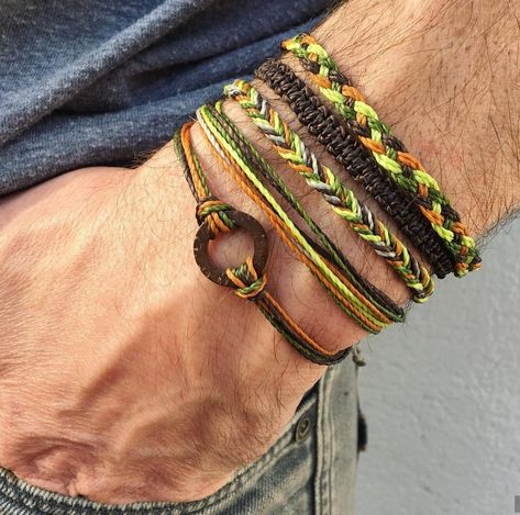 Thread Bracelets For Men, Male Friendship Bracelet, Men’s Friendship Bracelet, Man Friendship Bracelet, Mens Macrame Bracelet, Guy Bracelets, Mens Bracelet Diy, String Bracelet Patterns, Diy Friendship Bracelets Tutorial