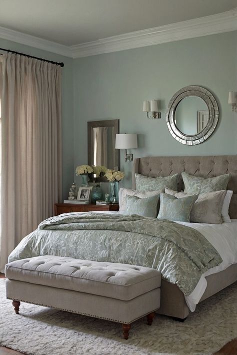 curtain design, bedroom décor, interior furnishing, window treatments Office Color Palette, Perfect Curtains, Monochromatic Living Room, Bedroom Curtain, Home Office Colors, Curtain Styles, Bedroom Curtains, Curtains Bedroom, Unique Spaces