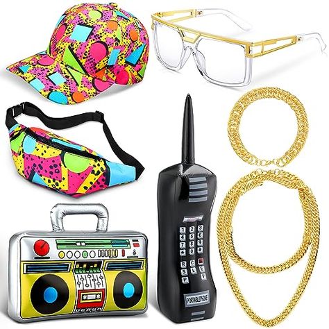 90s Hip Hop Costume, Rapper Sunglasses, Dj Costume, 80s Hats, 90s Hats, 80s Party Outfits, Singer Costumes, 90s Accessories, Hip Hop Costumes