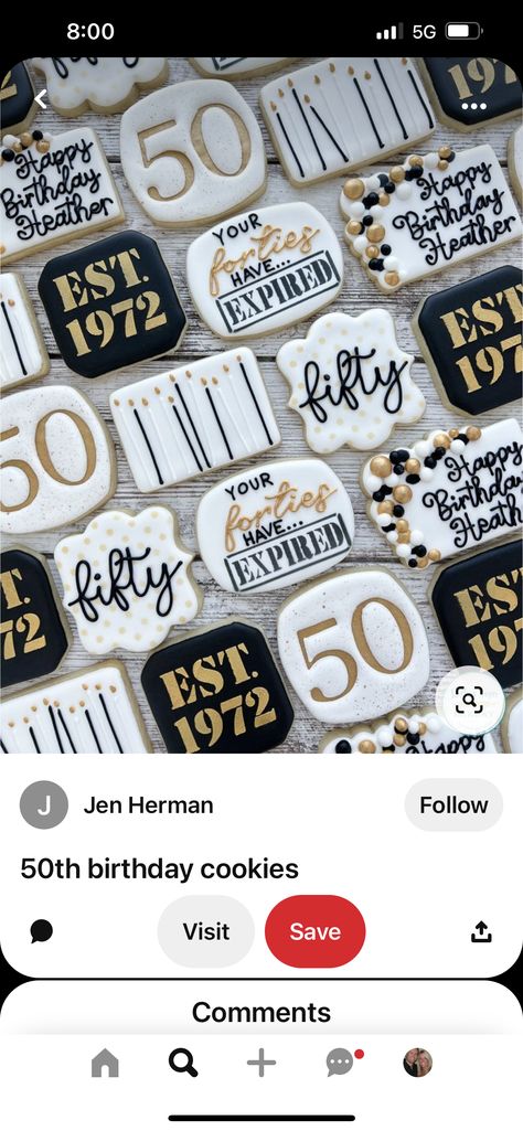 50th Birthday Party Food For Men, 50 Th Birthday Cookies, Cookies For Men Birthday, 50th Bday Cookies For Men, 60th Birthday Decorated Cookies, 50th Birthday Cookies For Men Funny, 50th Birthday Cookie Ideas For Women, 70 Birthday Cookies For Men, 50 Year Birthday Party Ideas For Men