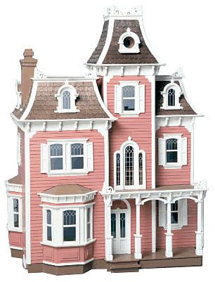 Beacon Hill Dollhouse Kit Beacon Hill Dollhouse, Wooden Dollhouse Kits, Dolls House Shop, Build A Playhouse, Mansard Roof, Frugal Family, Victorian Dollhouse, Victorian Dolls, Beacon Hill