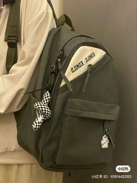 Tas Ransel Korean Style, College Laptop Bag, Korean Backpack, Stylish School Bags, School Bag Essentials, Louis Vuitton Travel Bags, Cute School Stationary, My Style Bags, Aesthetic Bags