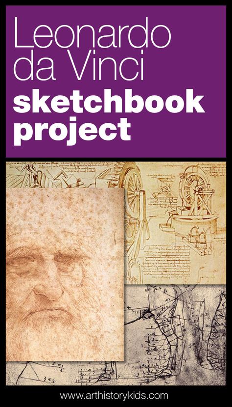 Leonardo Da Vinci Sketches Sketchbooks, Art Podcasts, Summer Art Projects, Importance Of Art, Gcse Art Sketchbook, Creative Journaling, Kids Art Supplies, History For Kids, Homeschool Art