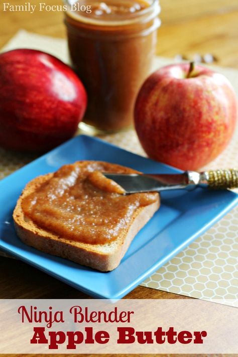 You will love how easy it is to make apple butter with this Ninja blender recipe. Homemade, natural Apple Butter is great on toast or even pancakes! Ninja Nutri Pro Blender Recipes, Ninja Foodi Power Blender Recipes, Ninja Foodi Power Blender Ultimate System Recipes, Pitcher Recipes, Make Apple Butter, Ninja Blender Recipes, Blender Soup, Blender Ideas, Blender Recipe