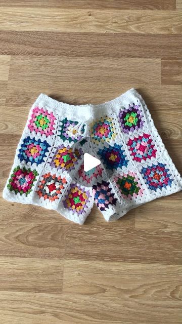 Granny Square Boho Shorts done and ready to ship ✅🧿🥰 #crochetaddict #bohoshorts #patchworkshorts #shorts #fashionstyle #bohochic… | Instagram Granny Square Shorts Layout, Granny Square Shorts Pattern Free, Granny Square Shorts Pattern, Crochet Shorts Granny Square, Crochet Granny Square Shorts, Granny Square Shorts, Crochet Shorts Pattern, Short Crochet, Shorts Crochet