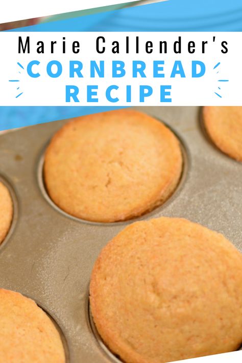 Marie Callender's Cornbread Recipe makes sweet cornbread that's moist, light, and fluffy! You'll never buy Jiffy cornbread mix, or any other mix after you see how easy it is to make this recipe. You can make them into cornbread muffins, cook it in a skillet, or bake it in a pan. It has buttermilk and oil to keep it from getting dry. This homemade cornbread recipe is quick and easy and delicious! Marie Callendars Cornbread Recipe, Moist Cornbread Recipe Jiffy, Cornbread With Cake Mix Recipe, Marie Callenders Recipes, How To Make Cornmeal, Homemade Cornbread Recipe, Fluffy Cornbread, Salad Breakfast, Jiffy Cornbread Recipes