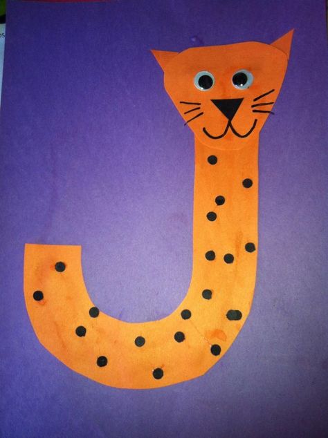 Miss Maren's Monkeys Preschool: Jaguar Template - letters, kindergarten, preschool, alphabet craft, j jaguar craft, alphabet animals, j is for jaguar J Is For Jaguar, Decorate Letters, Letter J Activities, Letter J Crafts, Preschool Letter Crafts, Alphabet Prints, Alphabet Crafts Preschool, J Craft, Abc Crafts