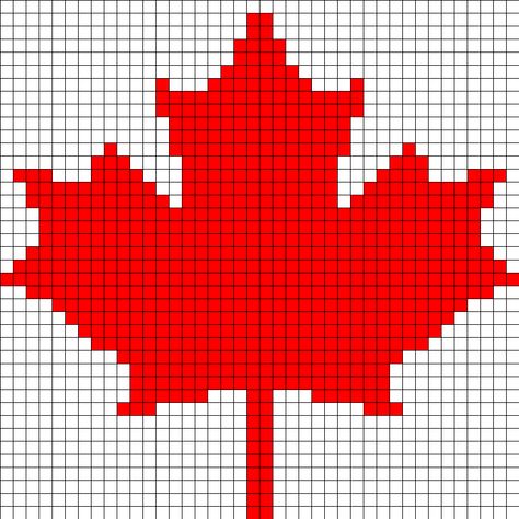 Maple Leaf Bead Pattern, Maple Leaf Knitting Chart, Maple Leaf Knitting Pattern, Canada Cross Stitch Pattern, Canada Cross Stitch, Buffalo Sweater, Leaf Knitting Pattern, Kandi Cuffs, Canada Maple Leaf