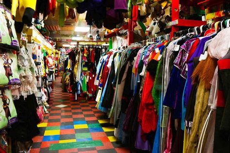 There are plenty of places you can go for a good costume, but some costume shops are a little bit more fun than the rest. Halloween Costume Store, Black Halloween Dress, Custom Costumes, Halloween Costume Shop, Last Minute Halloween Costumes, Halloween Store, Costume Store, Mens Halloween Costumes, Cute Halloween Costumes