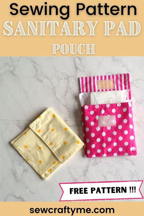 Pad Bag Pattern, Sanitary Napkin Bag Pattern, Diy Sanitary Pads How To Make, Homemade Sanitary Pads, Bags Ideas Design, Sanitary Pad Pouch Diy Free Pattern, Pad Holder Period, Sanitary Pad Pouch Diy, Sanitary Pad Purse