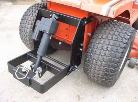 Johnny Products - Universal electric sleeve hitch for quality lawn and garden tractors. This product allows you to attach sleeve hitch products (like the Brinly-Hardy plows and cultivators) to your garden tractor. It includes an electric lift. Lawn Tractor Attachments, Small Garden Tractor, Hitch Attachments, Garden Tractor Pulling, Garden Tractor Attachments, Atv Implements, Yard Tractors, Homemade Tractor, Tractor Idea