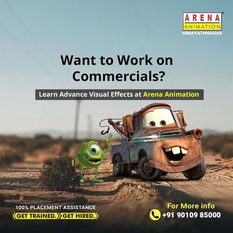 Working on commercials can step up your career advancement faster. When you have advance virtual effects in your hand it is pretty much easy to work on the commercials in any industry. Now it is time to join Arena Animation to begin your course for a successful career path. .. #animationcourses #graphicdesigner #webdesigning #motiongraphics #artwork #creatives #cgi #career #vfxcourses #visualeffects #filmmaking #graphicdesigning #studentshowcase Animation Course Poster, Course Poster, Arena Animation, Successful Career, Creative Poster, Animation Tutorial, Career Advancement, Career Path, Creative Posters