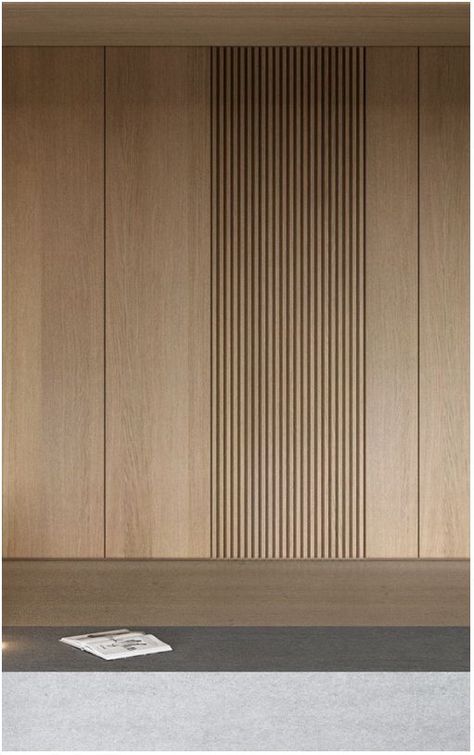 Wall Cladding Texture Interiors, Wooden Wall Covering, Wood Cladding Texture, Interior Ceiling, Cladding Design, Wall Panel Design, Wood Plastic Composite, Wood Cladding, Hidden Door